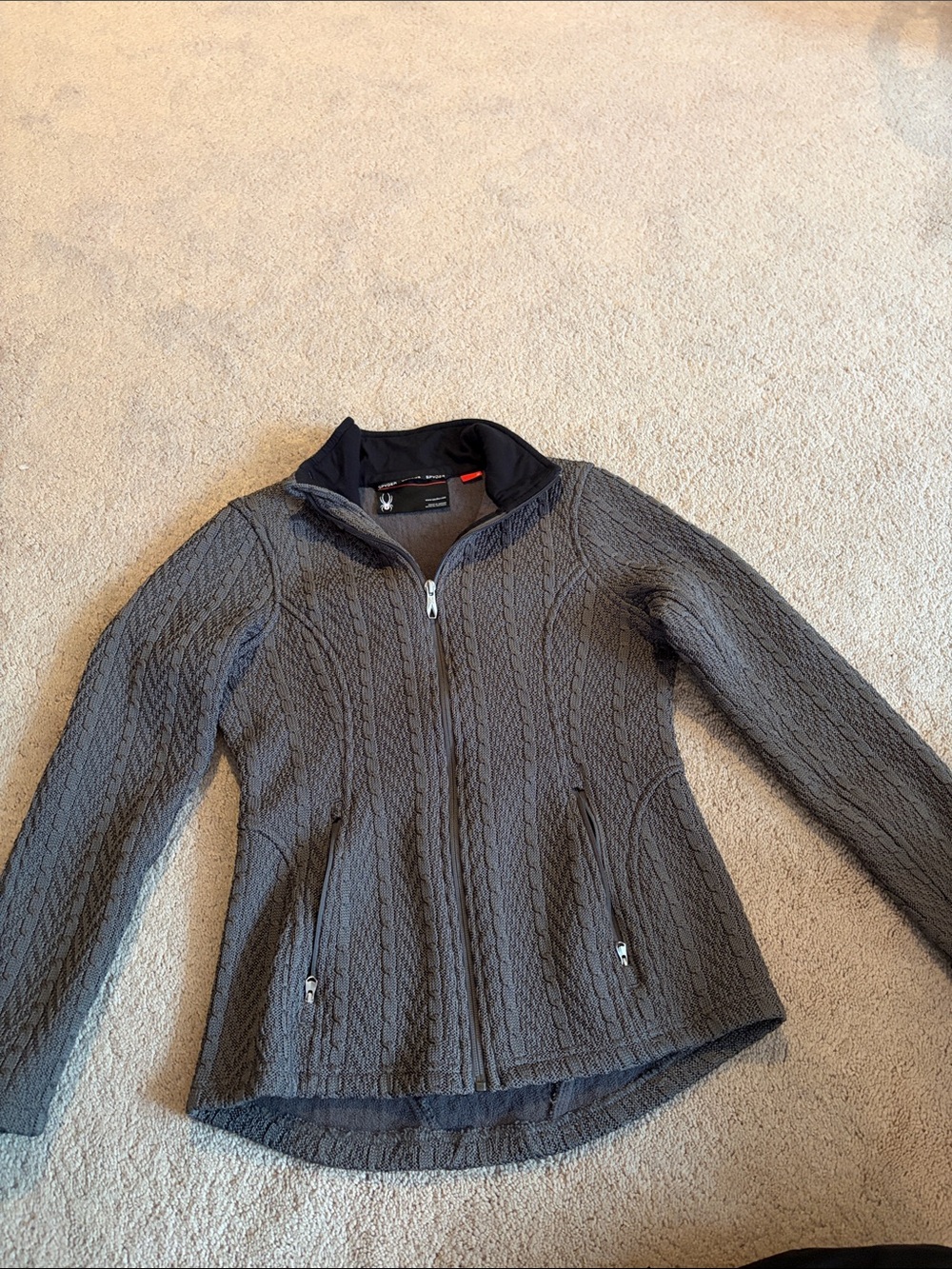 Women’s Spyder Quilted Full-Zip Jacket - Gray